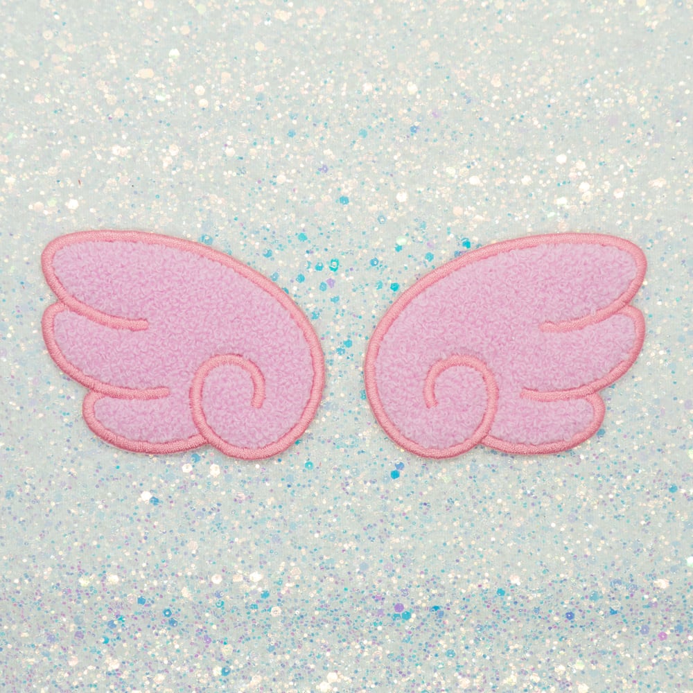 Fuzzy Kawaii Wing Patch Set