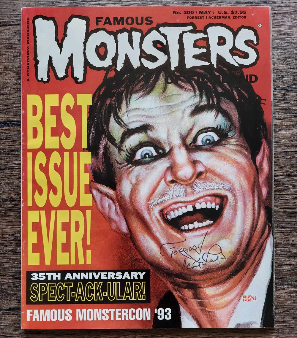 Famous Monsters of Filmland No. 200 - SIGNED by Forrest Ackerman x2