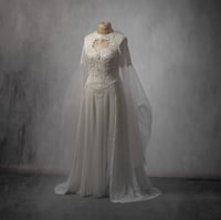 Image 1 of Ecru elven fantsy wedding gown dress lace