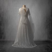 Image 2 of Ecru elven fantsy wedding gown dress lace