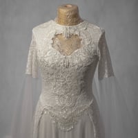 Image 3 of Ecru elven fantsy wedding gown dress lace