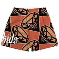 Image 2 of Peach Diamondz Mesh Shorts