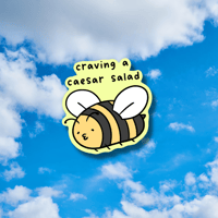 Hungry Bee Sticker