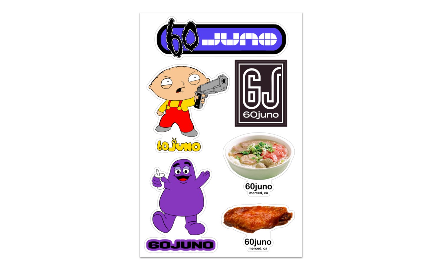 6J Sticker Sheet