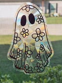 Holographic Rainbow Daisy Ghost Sun Catcher Window Cling