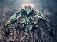Image 3 of Pink Fur Collard M65 Field Coat