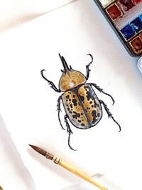 Image 5 of Hercules Beetle ORIGINAL ARTWORK 