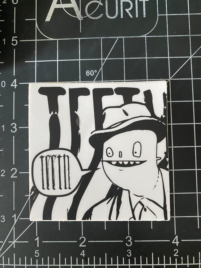 Teeth guy #2 sticker