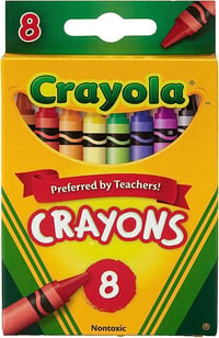 Crayola Crayons, School Supplies, Classic Colors, 8 Count