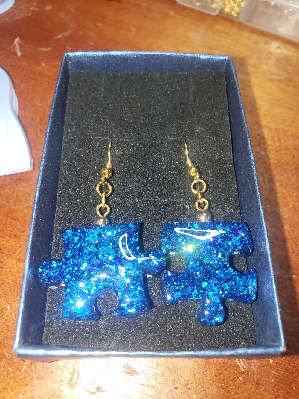 Image of Puzzle Piece Earrings 