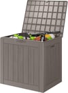 DAGIF 31 Gal Outdoor Storage Deck Box Waterproof and UV Resistant Resin Deck Box for Patio Pillows
