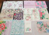 Pretty Vintage Pink and Purple Fabric Packs