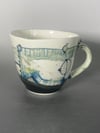 #06 Porcelain Landscape Handled Cup