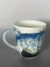 #08 Porcelain Landscape Handled Cup
