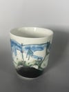 #08 Porcelain Landscape Handled Cup