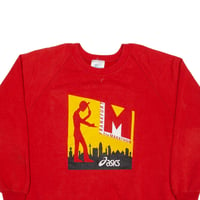 Image 2 of Vintage 90s ASICS Frankfurt Marathon Sweater - Red