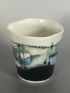 #04 Porcelain landscape beaker cup
