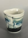 #04 Porcelain landscape beaker cup