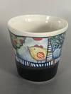 #03 Porcelain midnight garden beaker cup