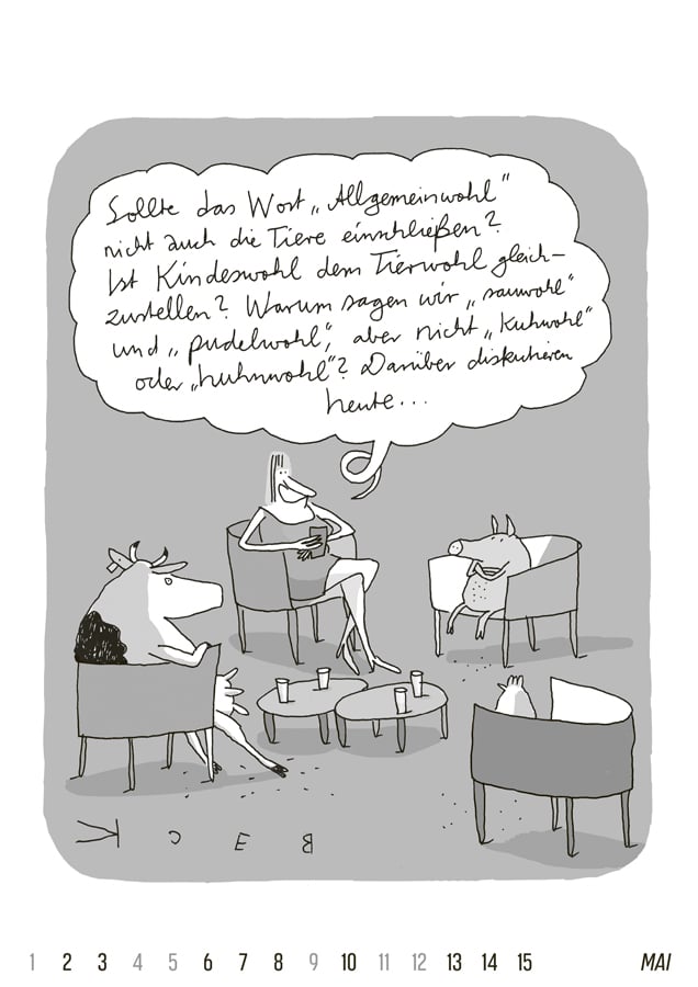 Cartoon-Kalender 2024 SE / BECK CARTOONS