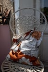 Tote Bag, White / Orange