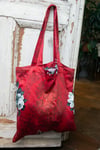 Tote Bag, Red / Roses