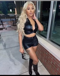 LEATHER SHORT SET 