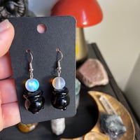 Crystal ball earrings