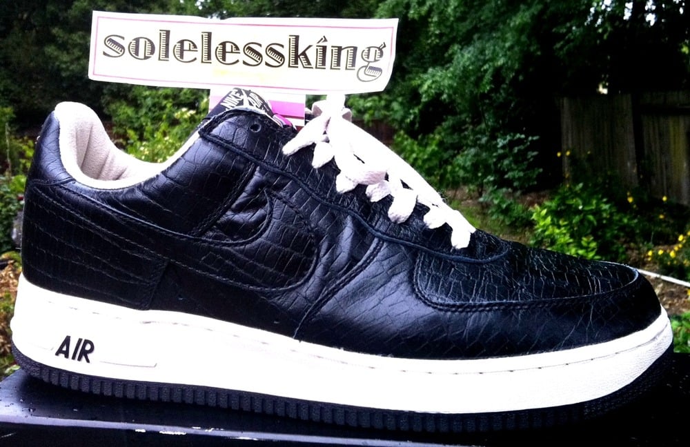 NIKE AIR FORCE 1 LOW HTM CROC BLK