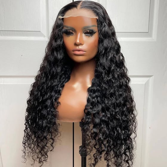 Image of 5x5 Clueless Lace Closure Wig 180% Density Water Wave 
