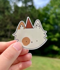 Cat with Gnome Hat Sticker