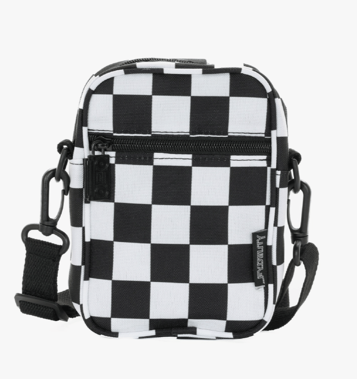 Crossbody Mini Brick Bag in Checker
