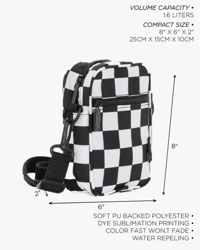 Image 3 of Crossbody Mini Brick Bag in Checker