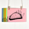 Hand Taco 5x7 Screen Print