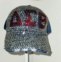 Image 2 of Bling Distressed Baseball Cap