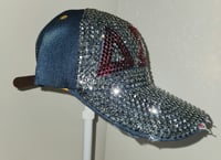 Image 3 of Bling Distressed Baseball Cap
