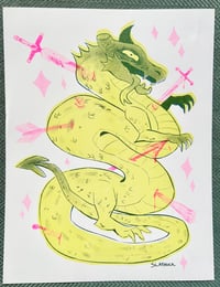 Risograph Wound Wyrm Print 