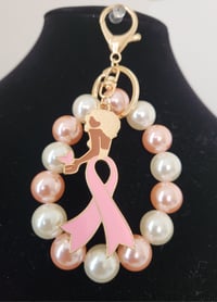 Image 3 of Breast Cancer Awareness Keychain/ Purse Charm (3 choices)