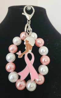 Image 2 of Breast Cancer Awareness Keychain/ Purse Charm (3 choices)