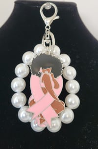 Image 4 of Breast Cancer Awareness Keychain/ Purse Charm (3 choices)