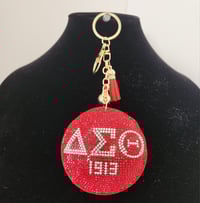 Image 1 of Bling Delta Sigma Theta Keychain/ Purse charm 