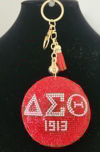 Image 2 of Bling Delta Sigma Theta Keychain/ Purse charm 