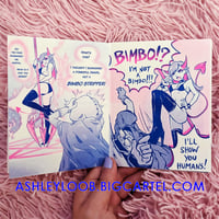 Image 2 of Sexy Demon Risograph Zine + stickers + charm