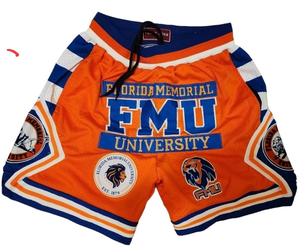 FMU ORANGE BASKETBALL SHORTS THADDROCK CUSTOMS