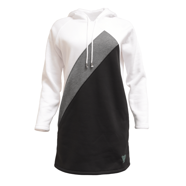 The Void Colorblock Long Hoodie - Star White