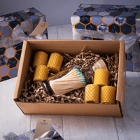 Image of Pure Beeswax Mini Candle &amp; Luxury Matches Gift Set