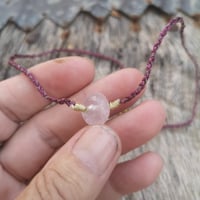 Image 1 of Rose Quartz Short Necklace