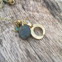 Image 2 of Labradorite Moon Necklace