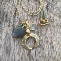 Image 3 of Labradorite Moon Necklace