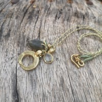 Image 4 of Labradorite Moon Necklace